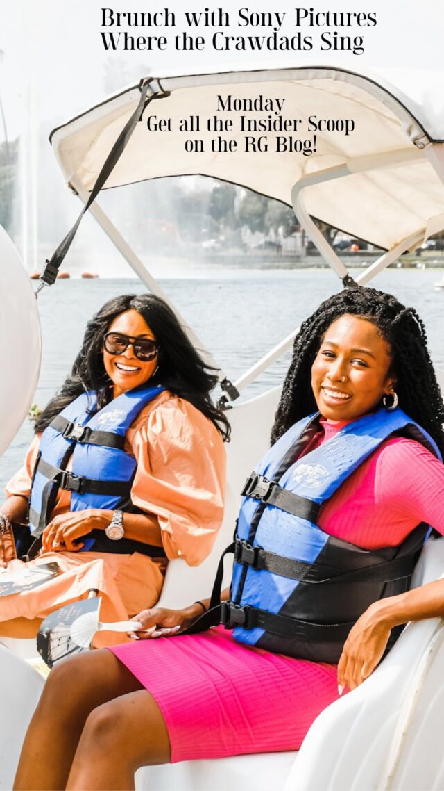 Hey ~Hey Sunshines, what an amazing day, we were blessed to attend @sonypictures @boutiquepublicity brunch and enjoy the day with @taylorjohnsmith, Where the Crawdads Sing @mohawkla for the home entertainment release of the film! Thank you @sonypictures for such a lovely day and partnering with us! 
📷@sonypictures

Then, off we went to @echoparkrc compliments of @sony to enjoy the Swan Boats! By the way, my puffy sleeves helped us float, lol 😂 
.
It was a wonderful all kinds of smiles day with my daughter and business partner, @brooklyninthehaus! 
.
Y’all, you gotta see @crawdadsmovie this drama mystery is full of surprises directed by Olivia Newman and produced by the incredible @reesewitherspoon! 
.
You can get the movie now on digital, DVD or Blu-Ray! #wherethecrawdadssing #crawdadsmovie #raisinggreatness #raisinggreatnessofficial 
#sonypictures #momswithcameras #momswithinfluence 
.
.
.
.
.
.
.
.
.
.
.
#entertainmentblogger #kgotthescoop #weekendvibes #laentertainment #abc7community #rgblog #socalmom #losangelesblogger #womeninfilm #womeninmedia #influentialwomen #momblogger #raisinghollywood #theinsider #blackmomblogger #honestlymothering #lablogger